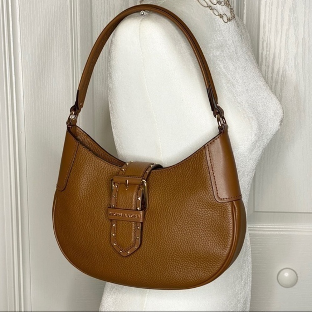MICHAEL KORS Brown Leather Shoulder Handbag NWT - Picture 9 of 13